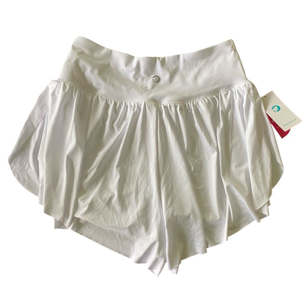 IUGA Flowy Butterfly Shorts Crossover Running High Waisted Athletic Skort Sz M - Picture 8 of 10